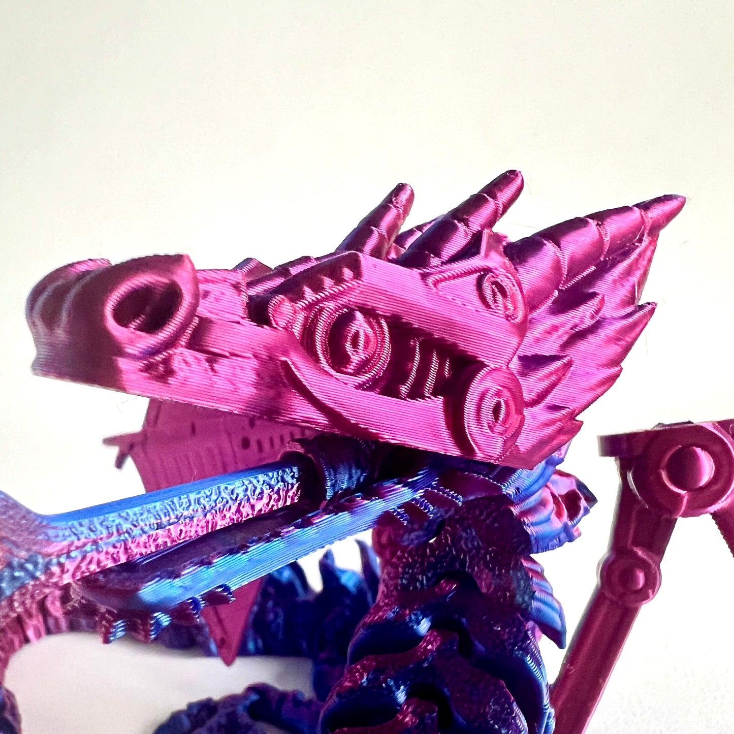 3D Printed Robot Mech Dragon | Large Articulated Figure
