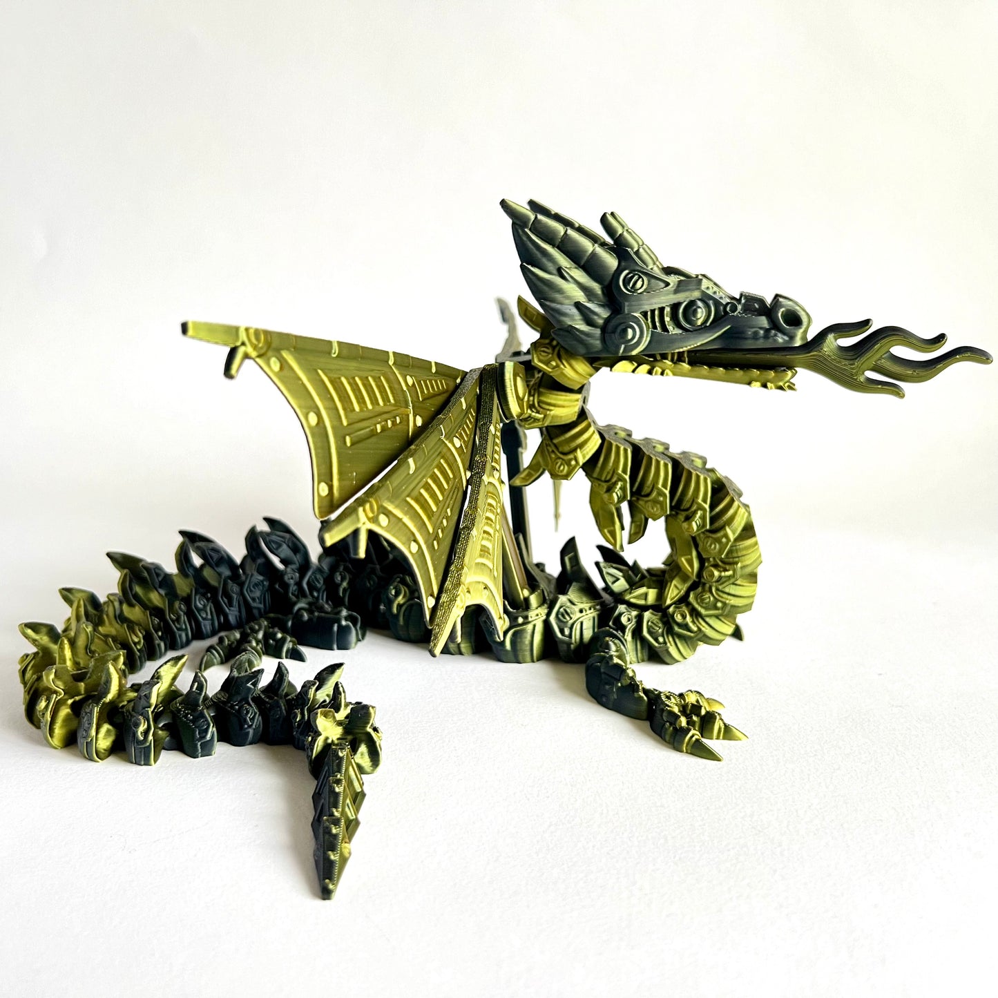 3D Printed Robot Mech Dragon | Large Articulated Figure