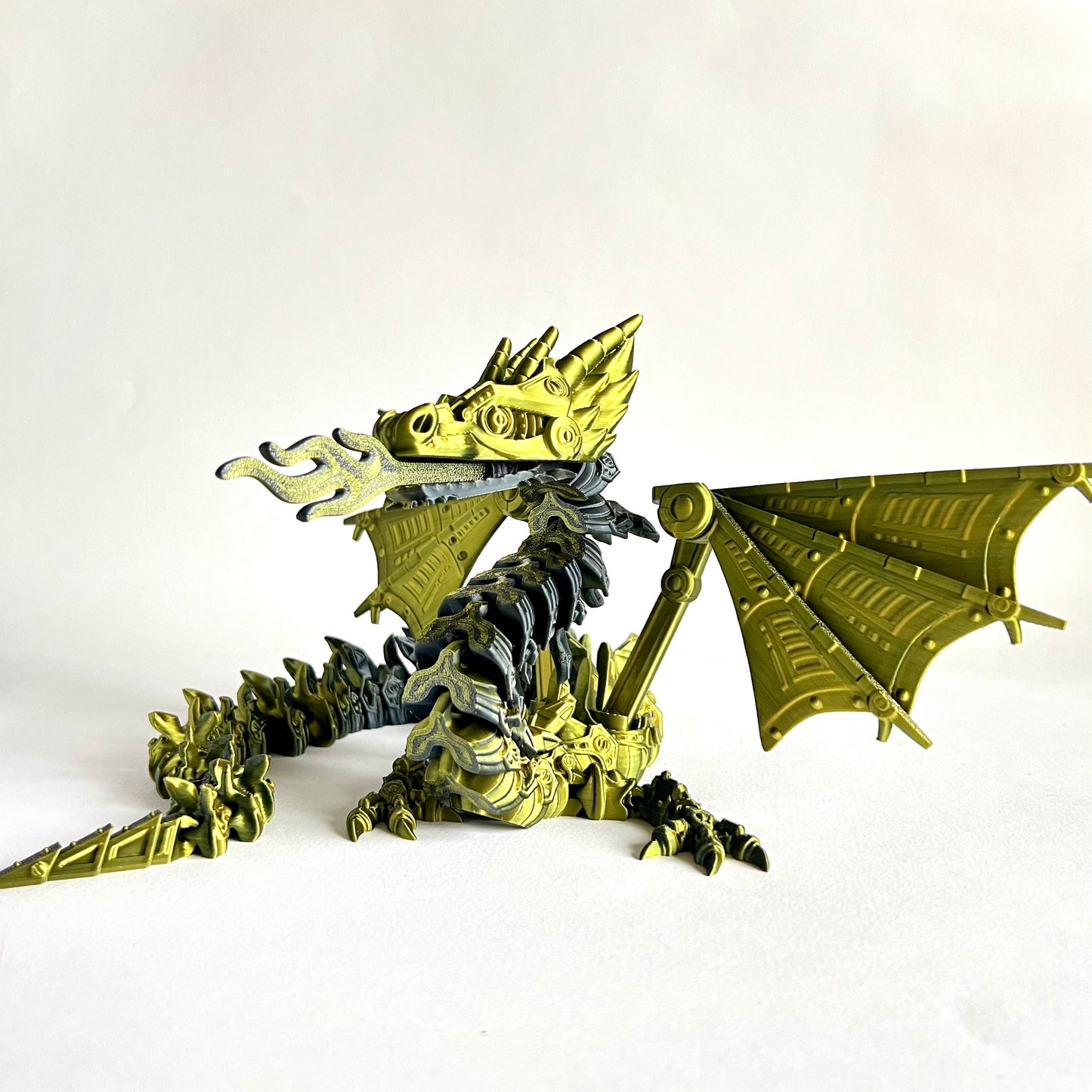 3D Printed Robot Mech Dragon | Large Articulated Figure