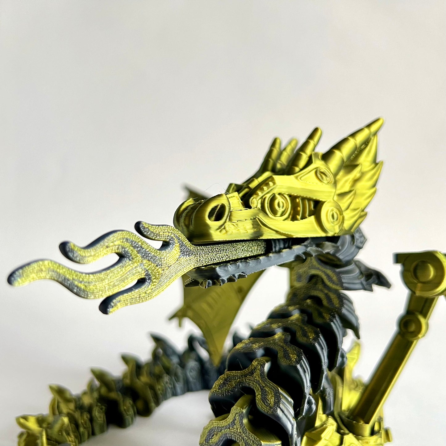 3D Printed Robot Mech Dragon | Large Articulated Figure