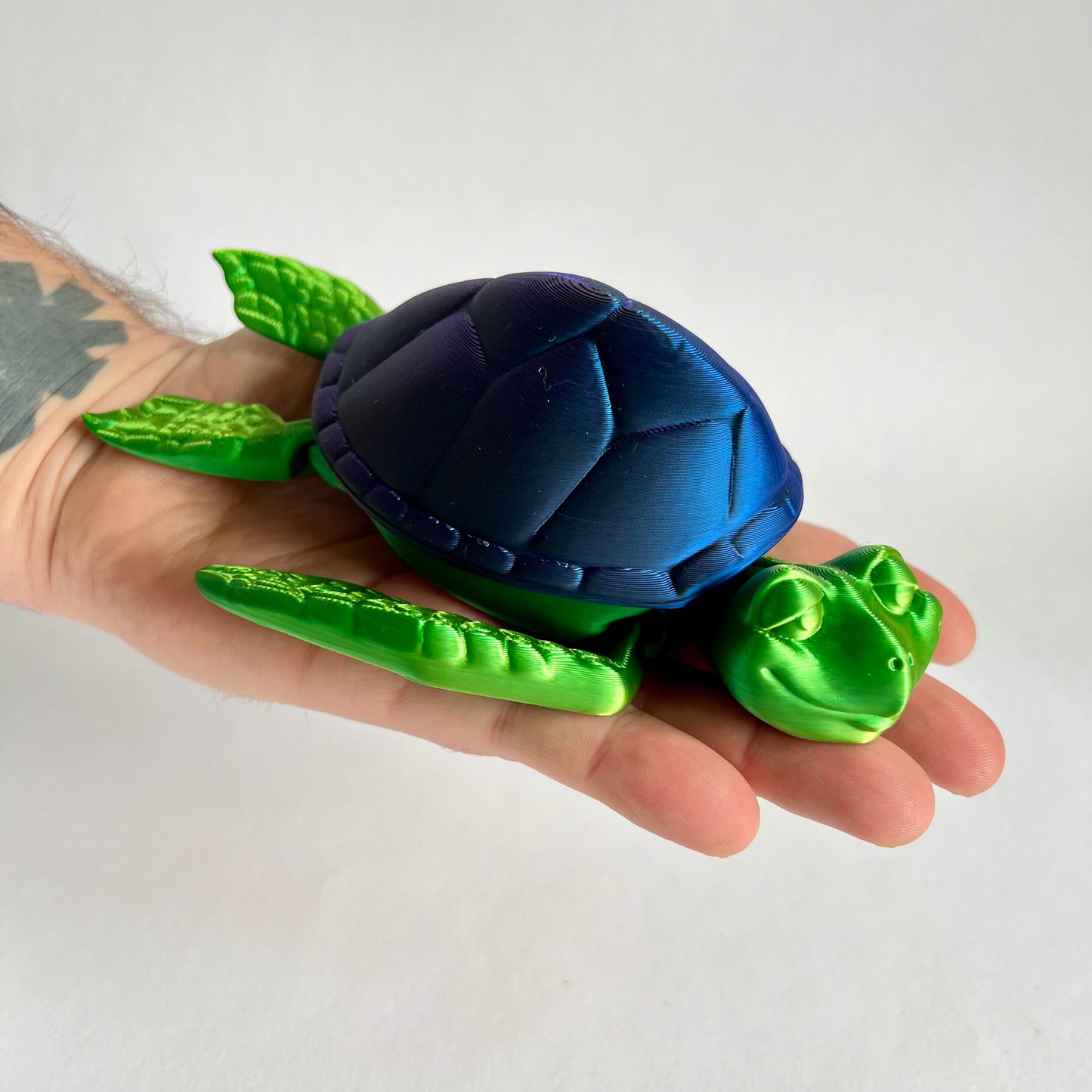 3D Printed Turtle Box | Articulating with Removable Shell