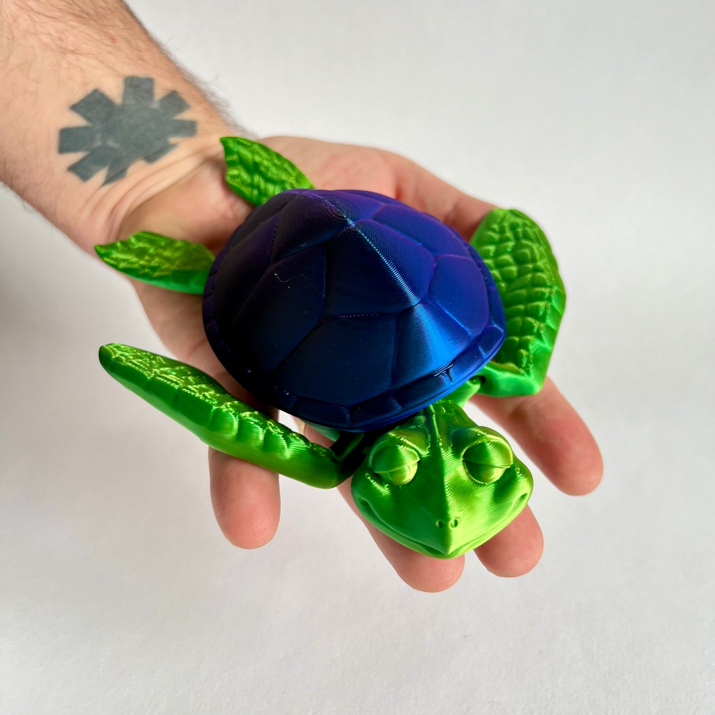 3D Printed Turtle Box | Articulating with Removable Shell