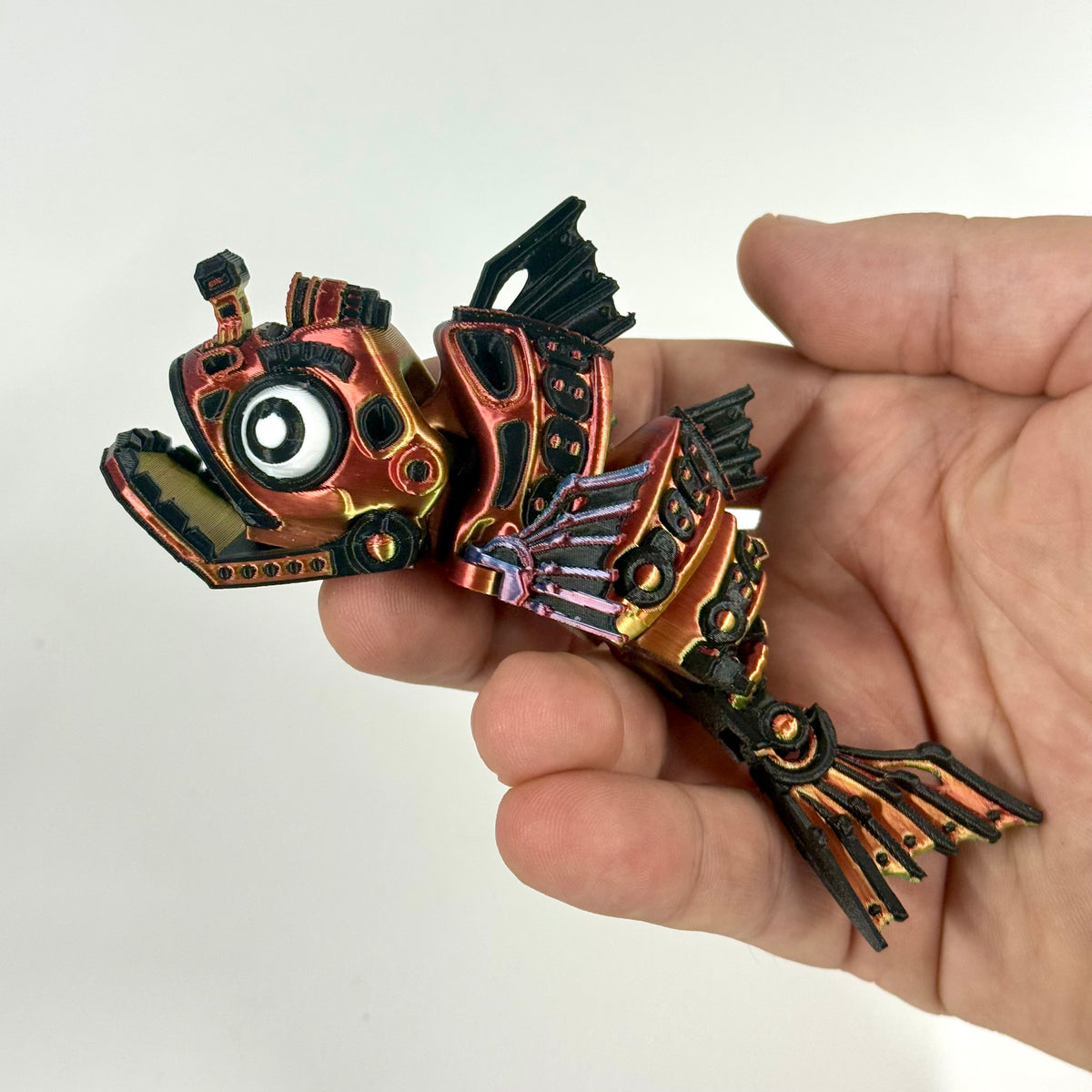 Cyber Fish | 3D Printed Articulating Futuristic Figure