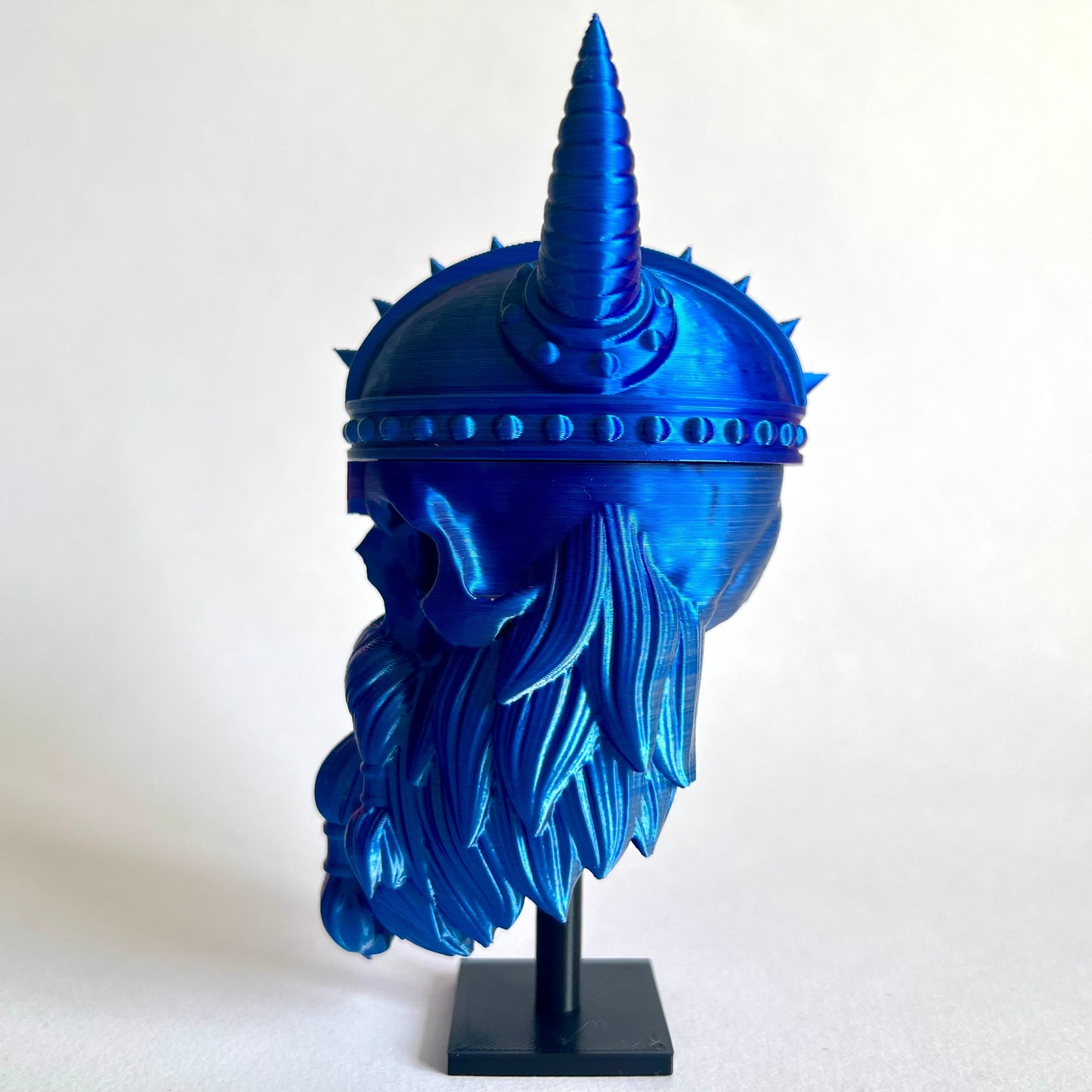 Bearded Skull Headphone Stand – Viking | 3D Printed Desk Decor