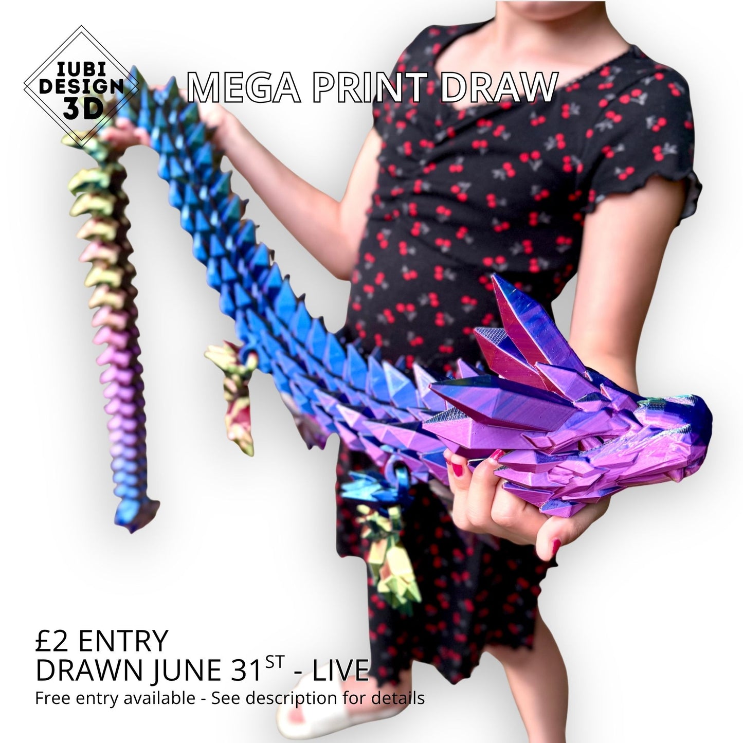 June Mega Print Draw – Giant Crystal Dragon 🐉