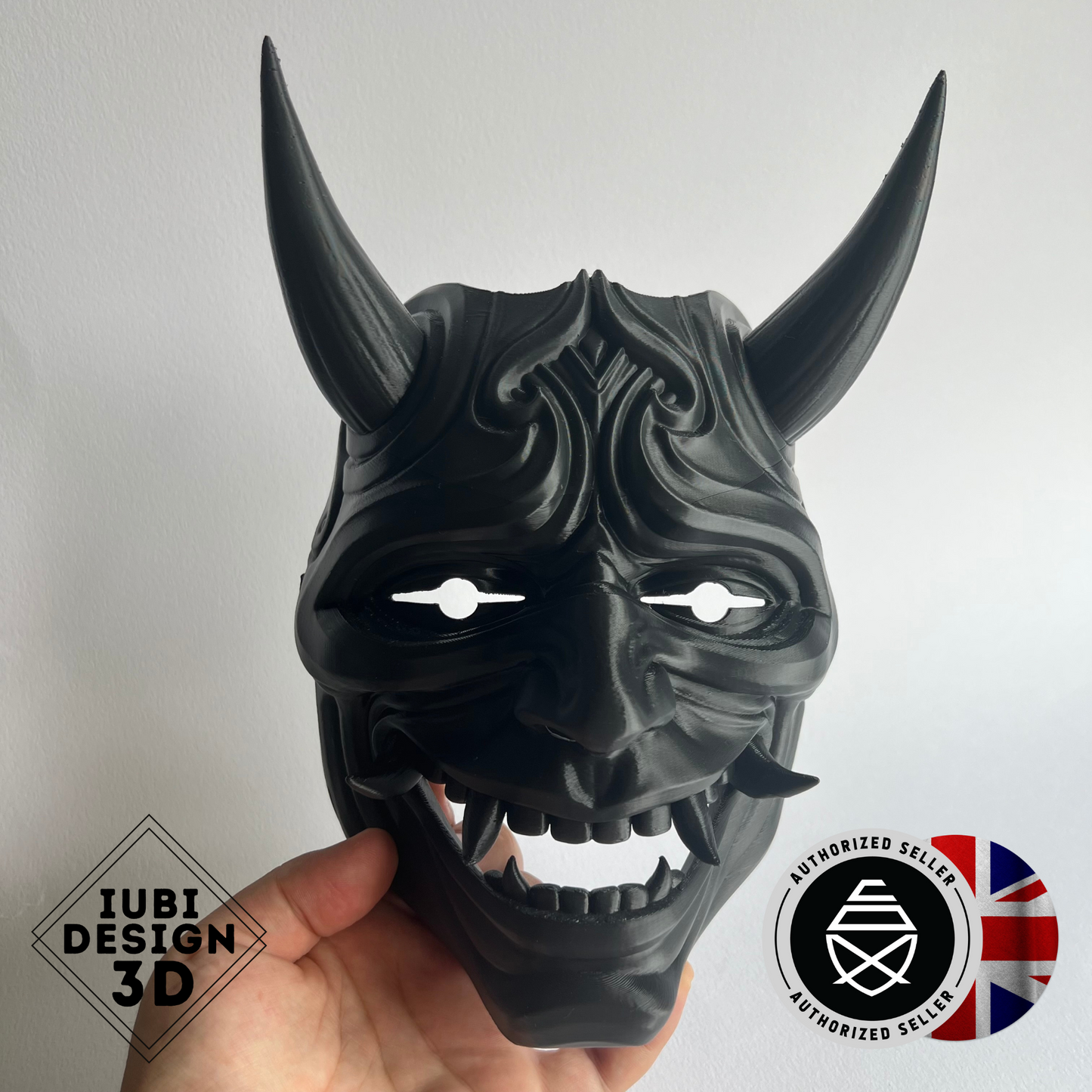 3D Printed Oni Mask | Wearable Japanese Demon Mask