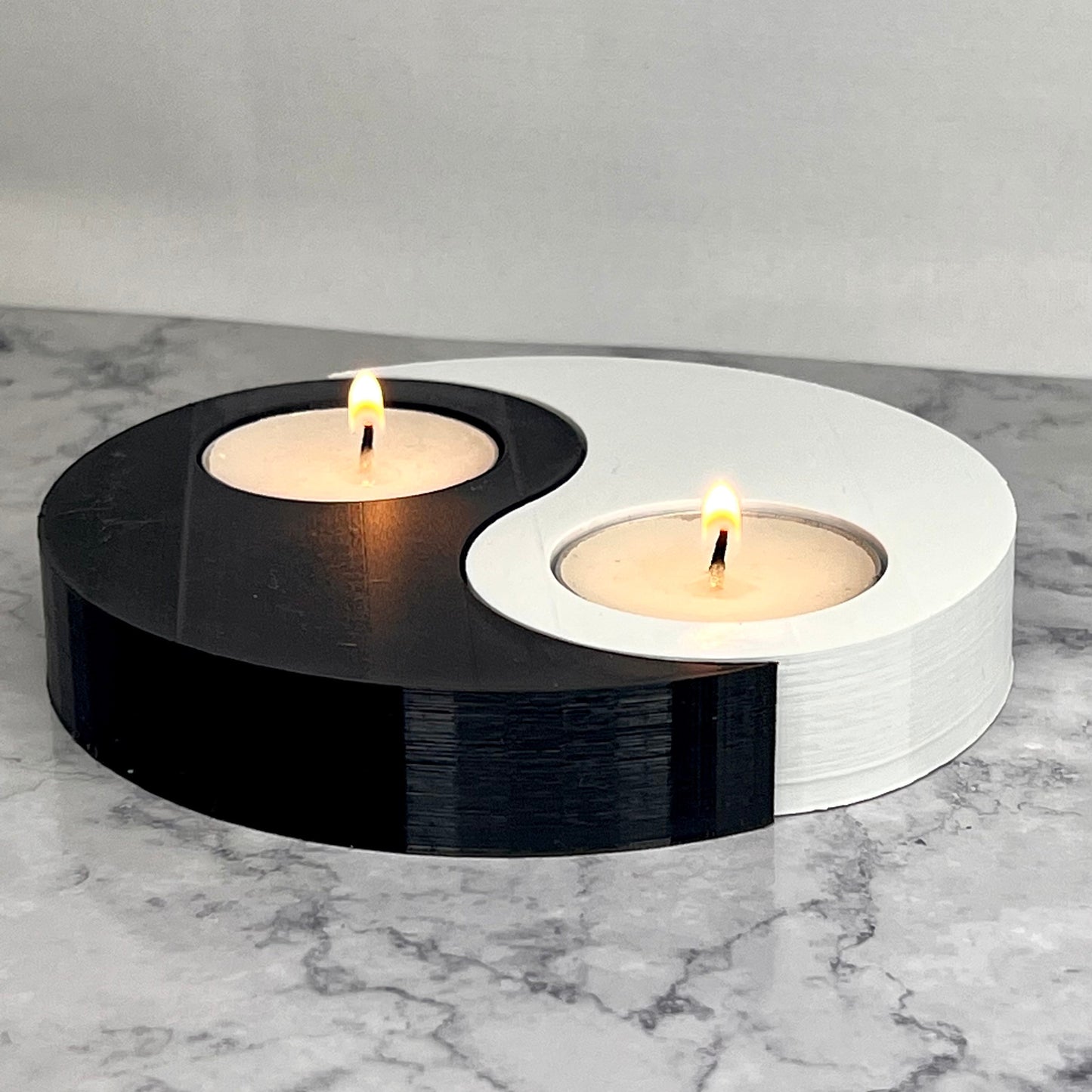 3D Printed Yin and Yang Tealight Holder | Home Decor