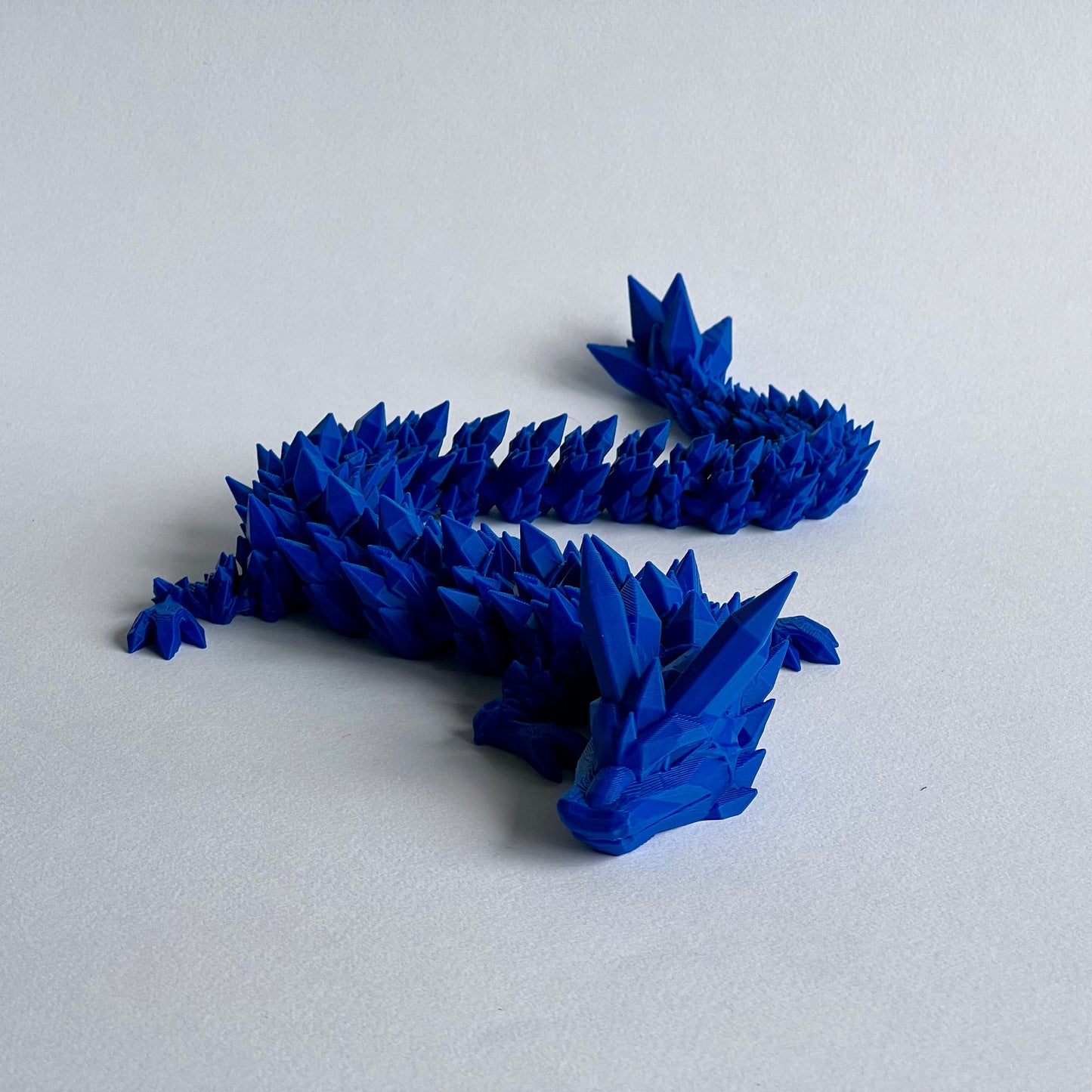 3D Printed Crystal Dragon | Large Articulated Figure