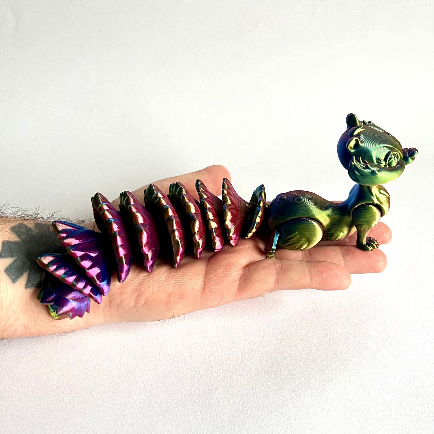 3D Printed Articulating Squirrel | Bushy Tail Figure