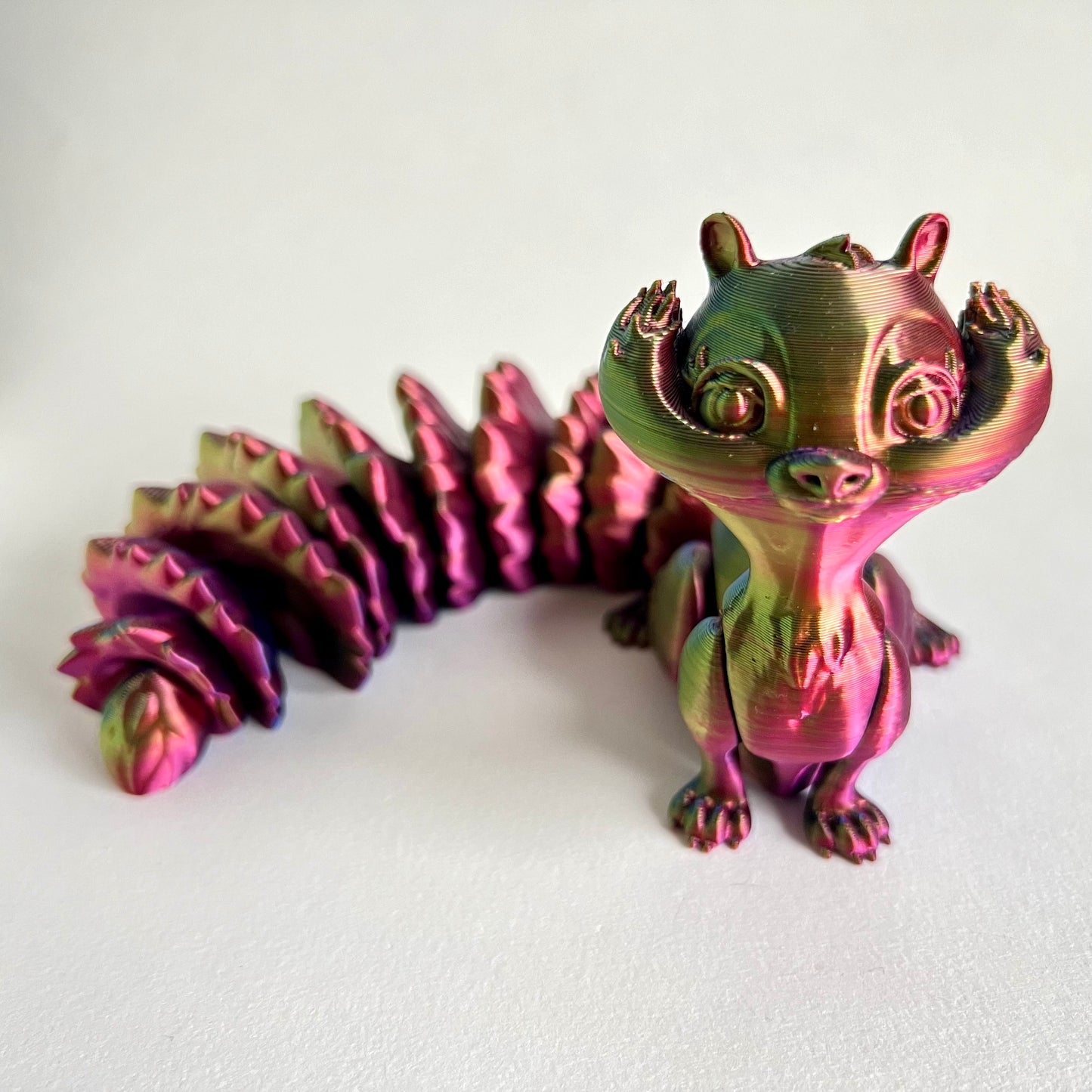 3D Printed Articulating Squirrel | Bushy Tail Figure