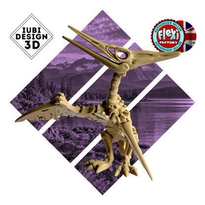 Skeleton Pteranodon | 3D Printed Articulated Pterosaur Skeleton Dinosaur Figure