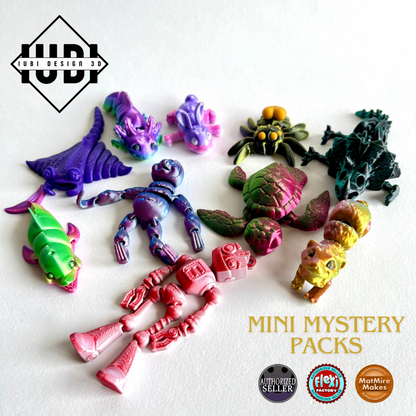 3D Printed Mini Mystery Packs | Pack of 3, 6 or 10