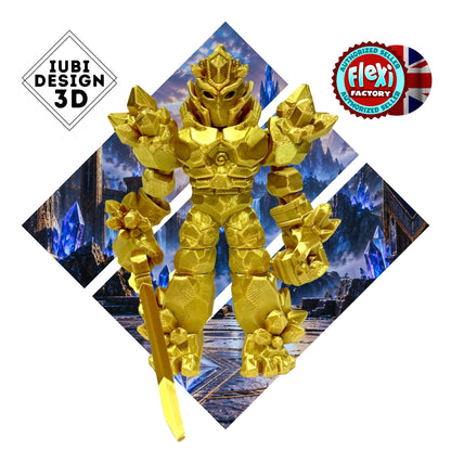 Crystal Warrior | 3D Printed Articulated Crystal Warrior
