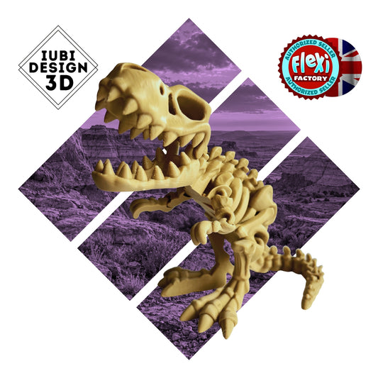 Skeleton T-Rex | 3D Printed Articulated Dinosaur Skeleton Figure