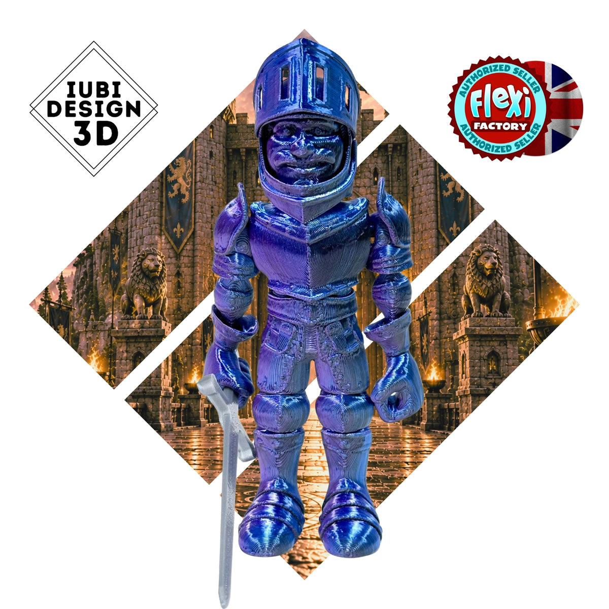 Knight in Armour | 3D Printed Articulated Knight in Armour