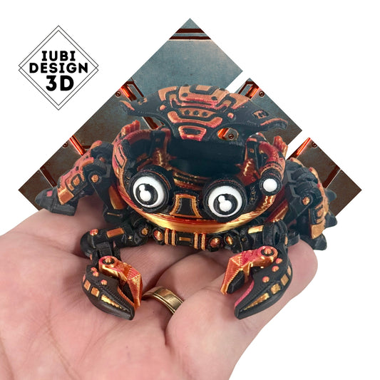 Cyber Crab | 3D Printed Articulating Futuristic Figure
