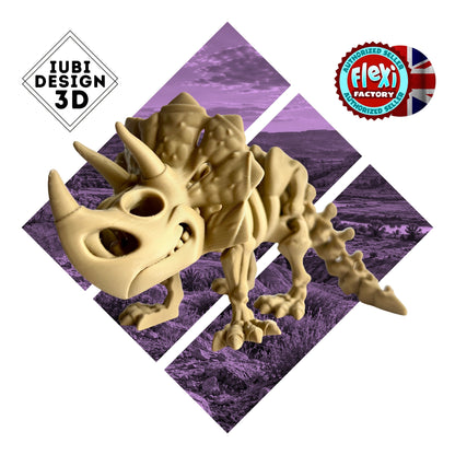 Skeleton Triceratops | 3D Printed Articulating Dinosaur Figure