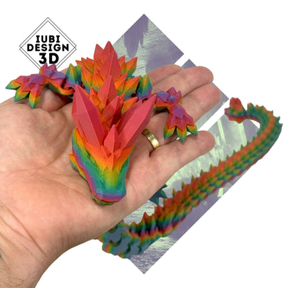 Crystal Dragon | 3D Printed Articulated Dragon Figure
