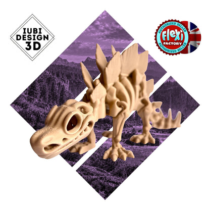 Skeleton Stegosaurus | 3D Printed Articulated Dinosaur Skeleton Figure