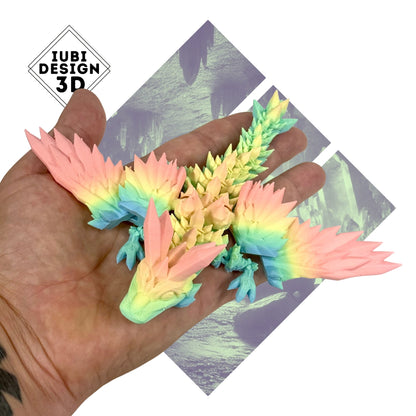 Baby Crystal Wing Dragon | 3D Printed Articulated Figure