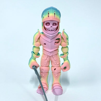 3D Printed Skeleton Knight | Articulating Figure with Sword