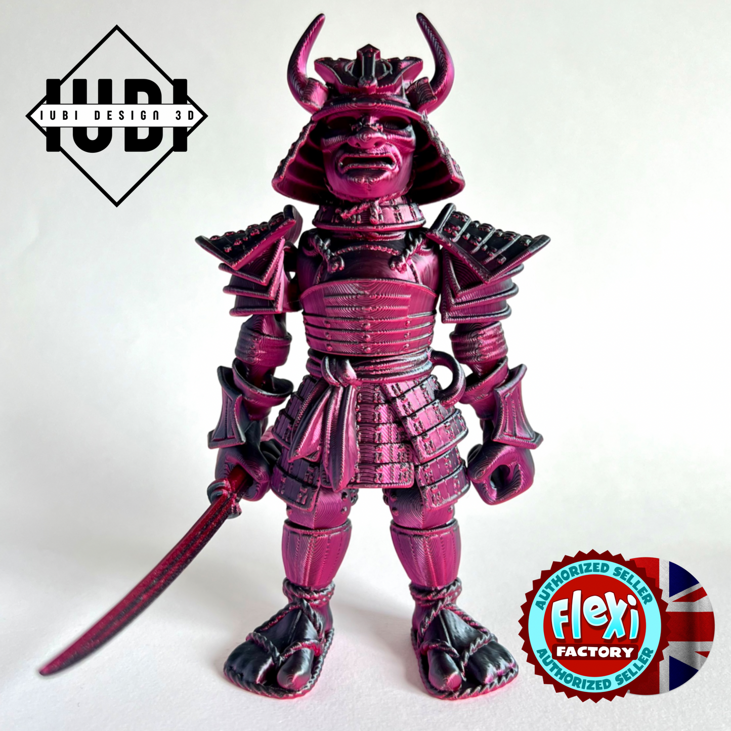 3D Printed Samurai Warrior | Articulating Figure with Katana