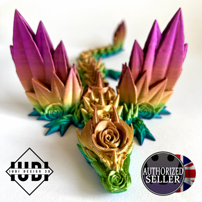 3D Printed Rose Wing Dragon | Adult - 14 - 19 inches