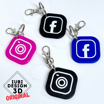 NFC Social Media Keyring – Facebook & Instagram Digital Business Card