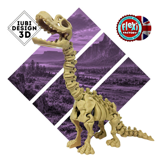 Skeleton Brachiosaurus | 3D Printed Articulating Dinosaur Figure