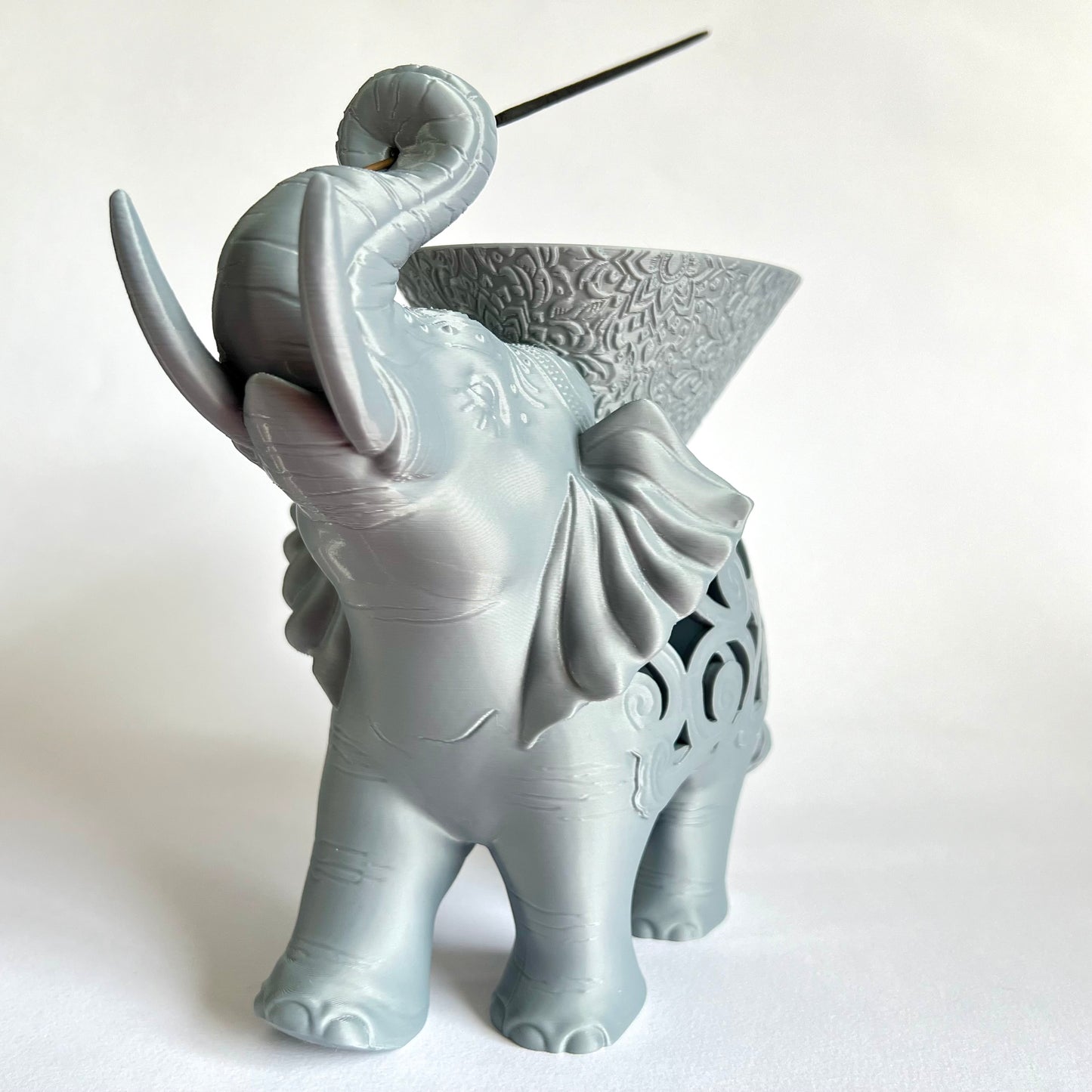 Elephant Incense Holder | 3D Printed Elephant Decor