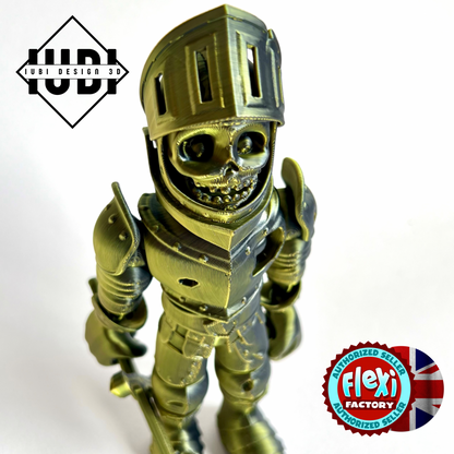 3D Printed Skeleton Knight | Articulating Figure with Sword