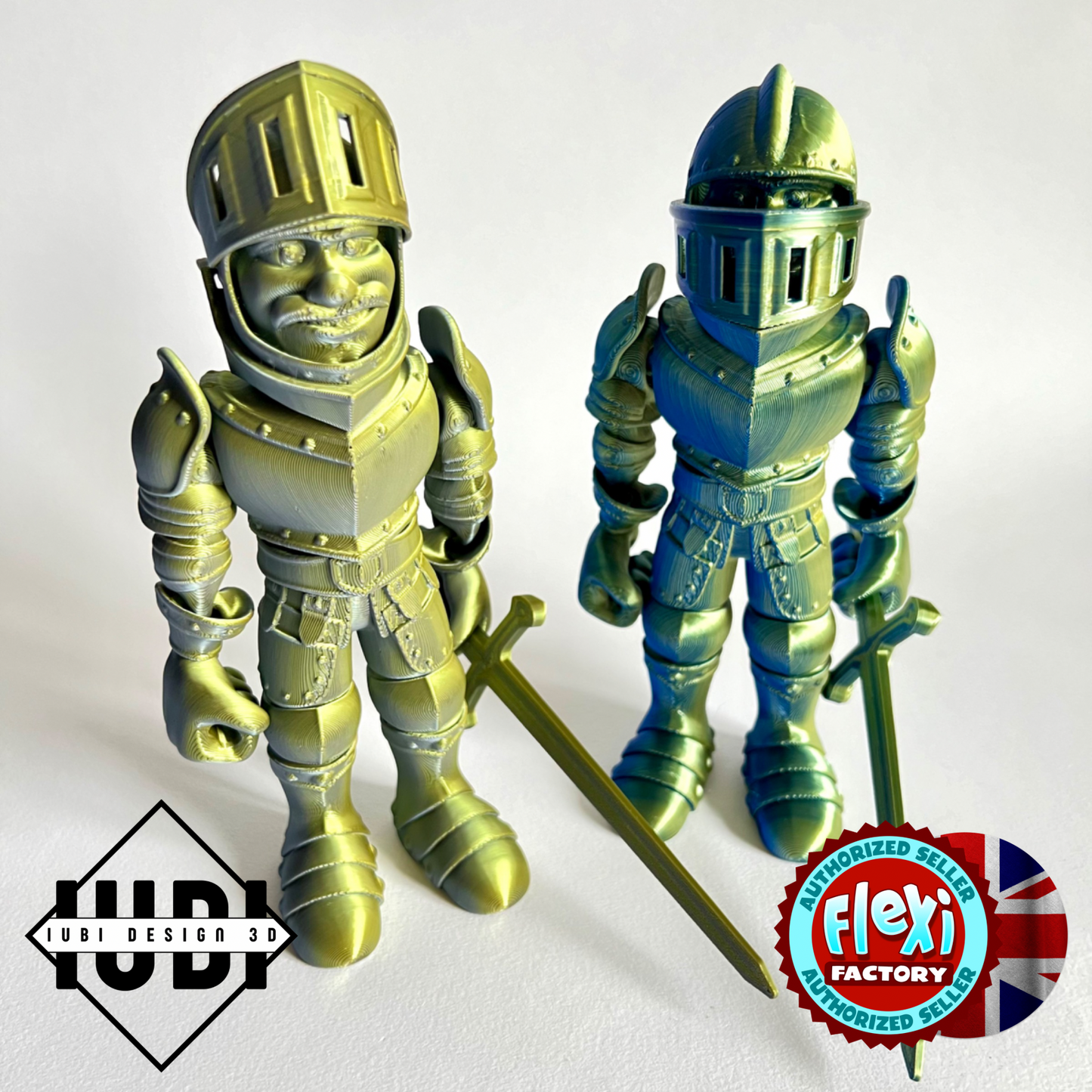 3D Printed Knight in Armour | Articulating Figure with Sword