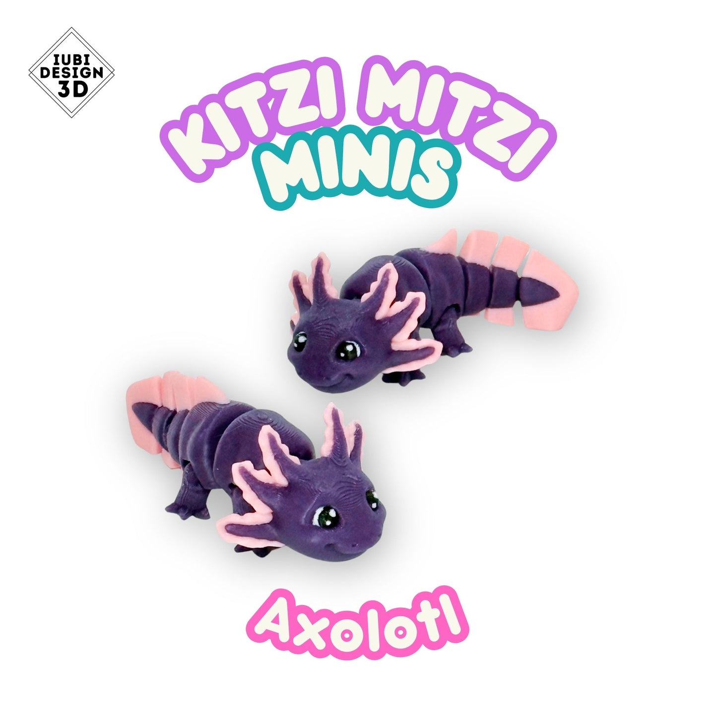 Kitzi Mitzi Minis - Axolotl