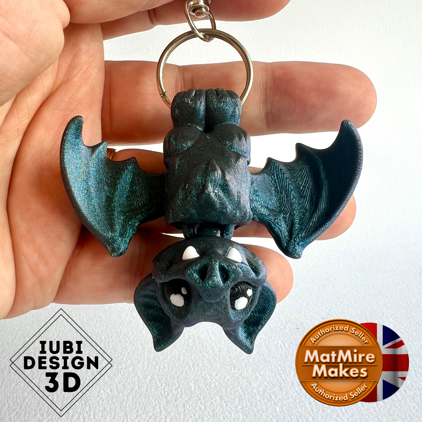 3D Printed Tiny Hanging Bat | Keyring