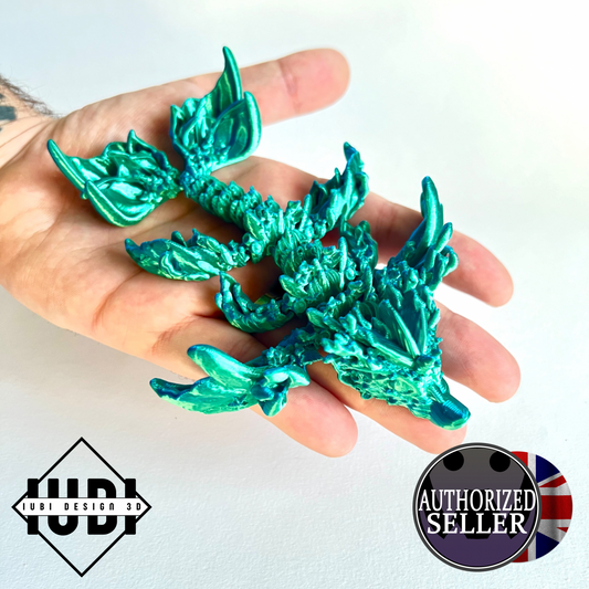 3D Printed Coral Reef Dragon | Baby - 6 inches