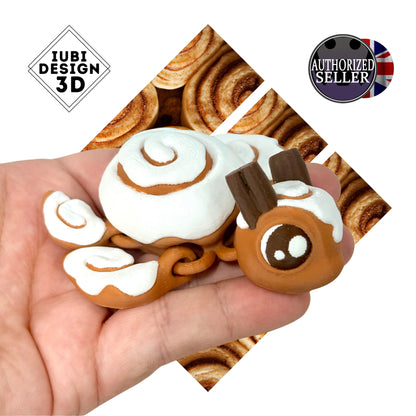 Cinnaswirl Turtle – Articulated 3D Printed Fidget Toy