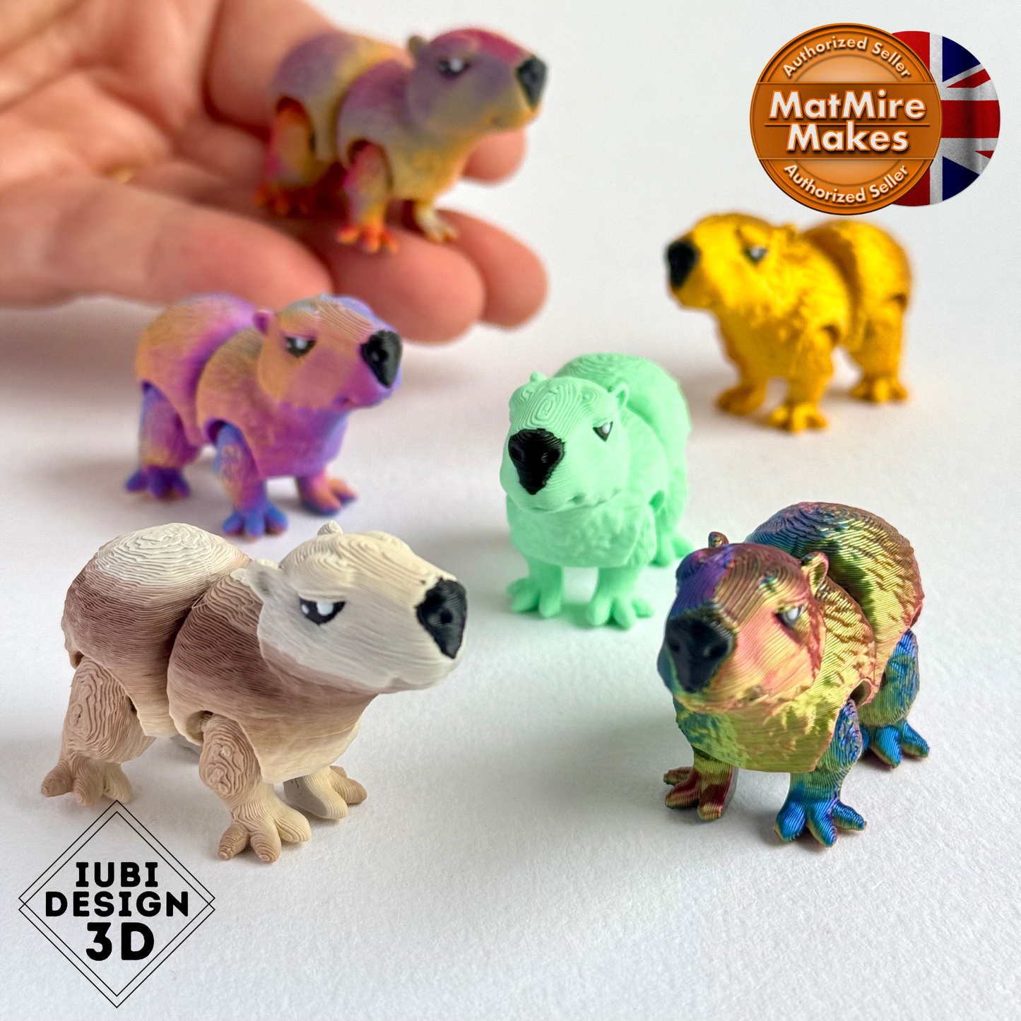 3D Printed Tiny Capybara | Articulated Fidget