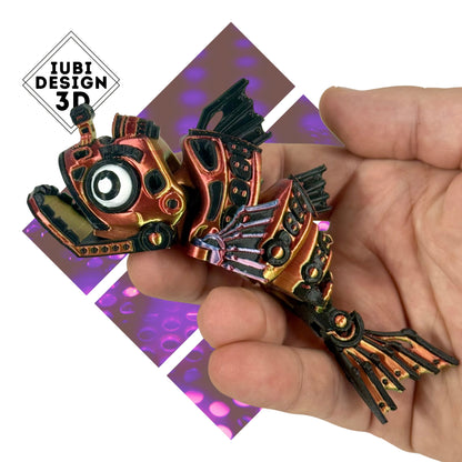 Cyber Fish | 3D Printed Articulating Futuristic Figure