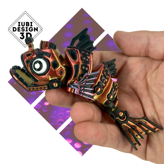 Cyber Fish | 3D Printed Articulating Futuristic Figure