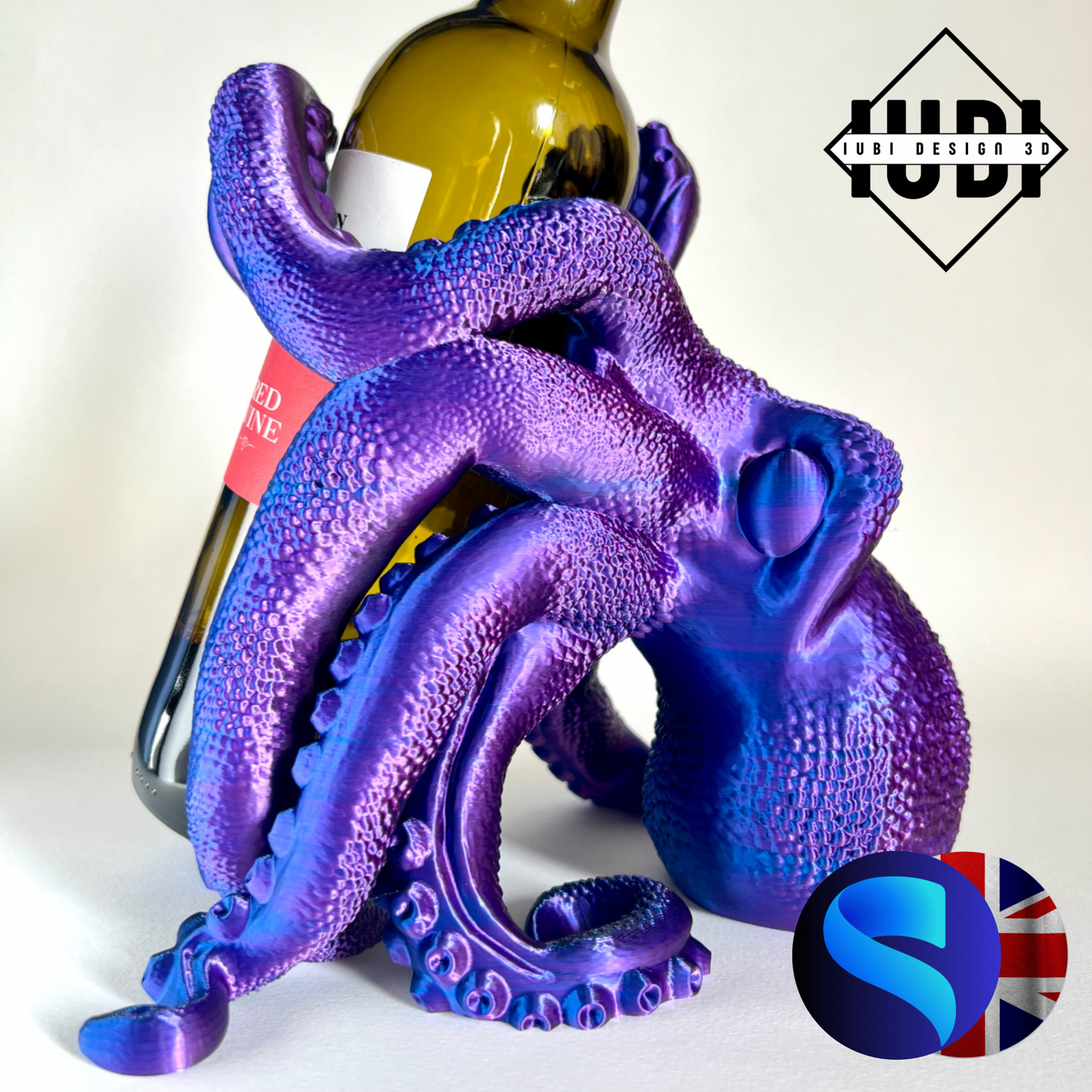 Bordeaux: The Octopus | 3D Printed Octopus Wine Holder