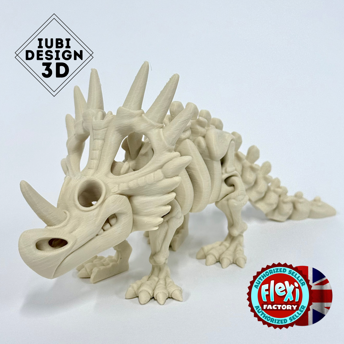 Skeleton Styracosaurus | 3D Printed Articulated Dinosaur Skeleton Figure