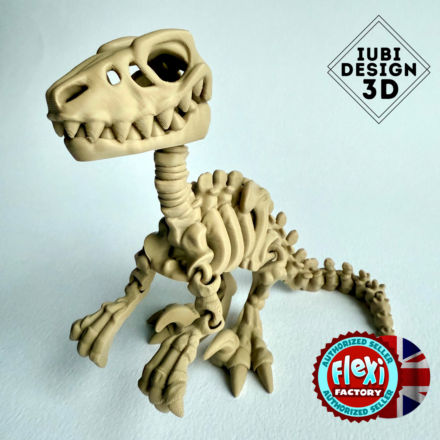 3D Printed Skeleton Velociraptor | Articulating Dinosaur