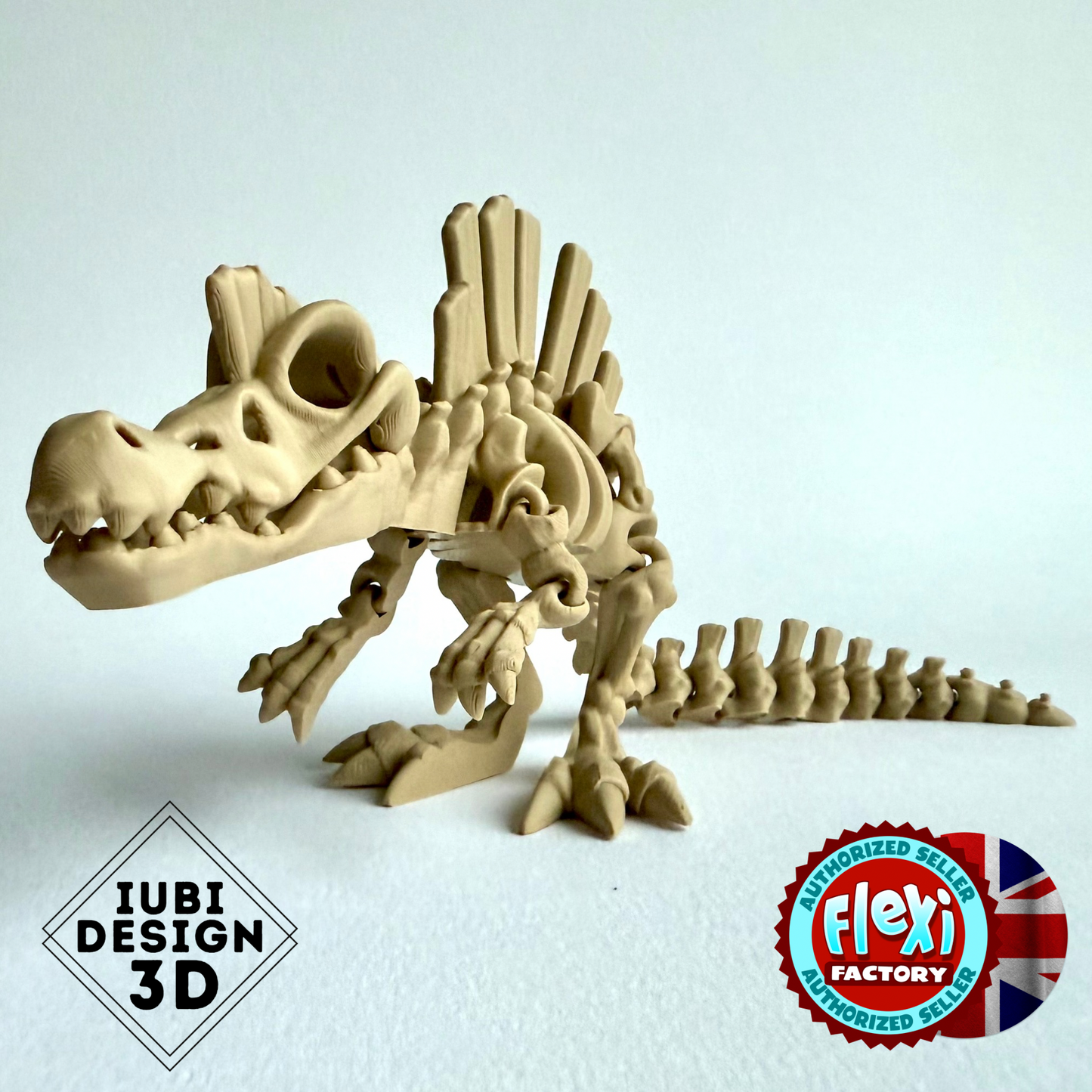 3D Printed Skeleton Spinosaurus | Articulating Dinosaur Figure