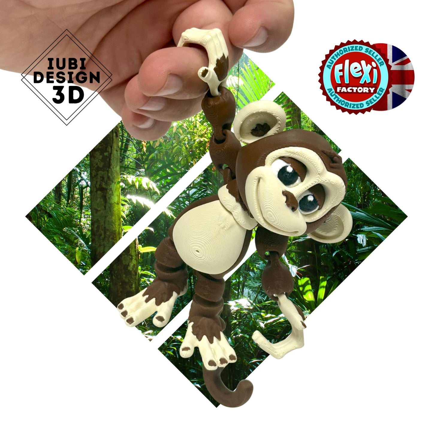 Monkey – Articulated 3D Printed Fidget Toy