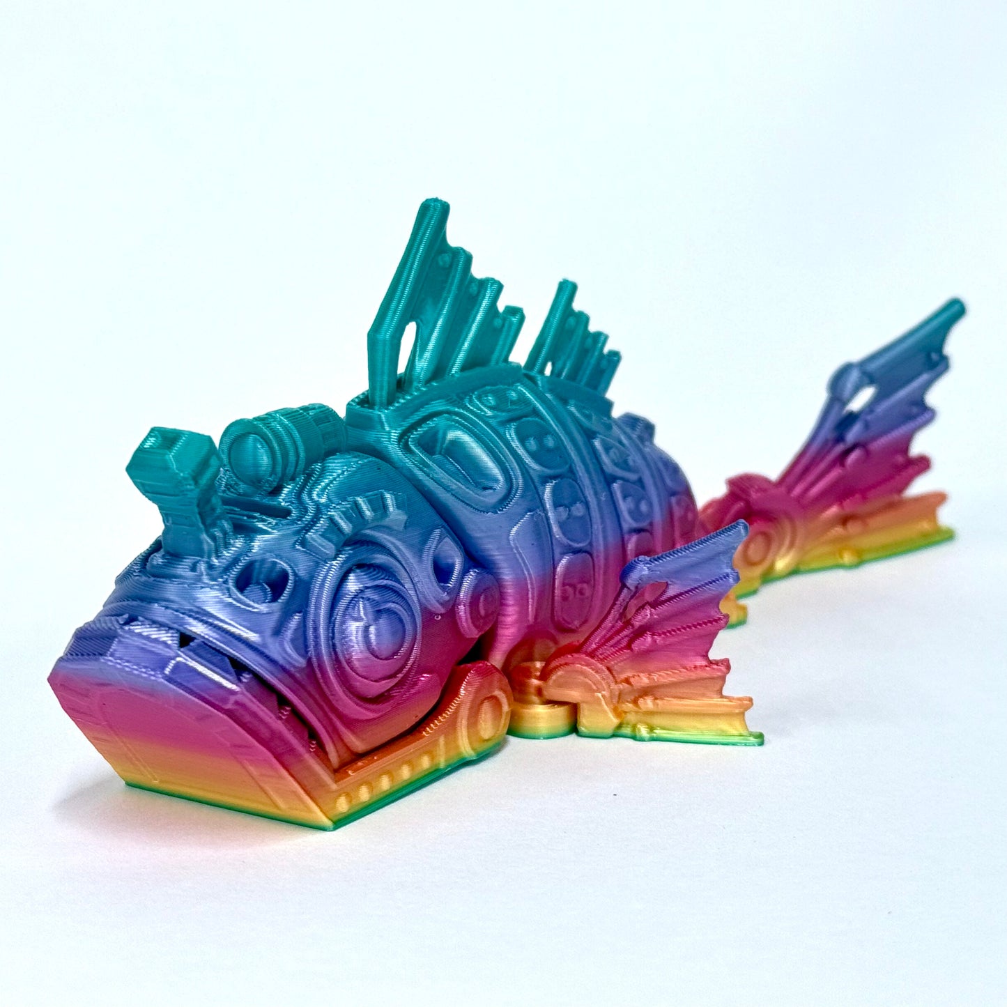 Cyber Fish | 3D Printed Articulating Futuristic Figure