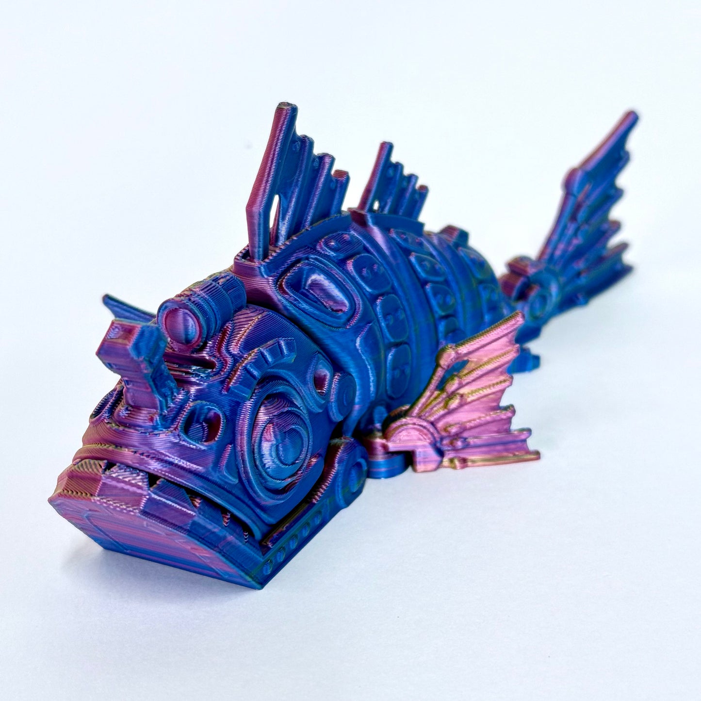 Cyber Fish | 3D Printed Articulating Futuristic Figure