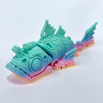 Cyber Fish | 3D Printed Articulating Futuristic Figure