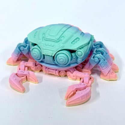 Cyber Crab | 3D Printed Articulating Futuristic Figure