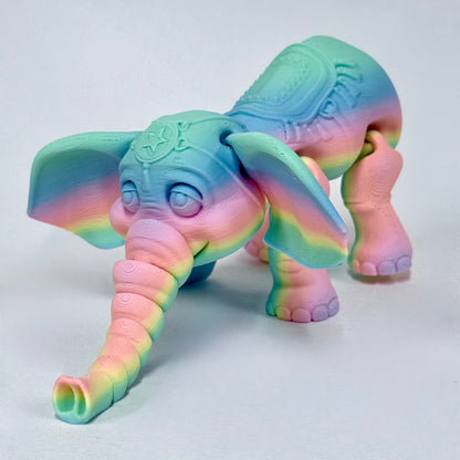 3D Printed Articulating Circus Elephant | Fidget Toy