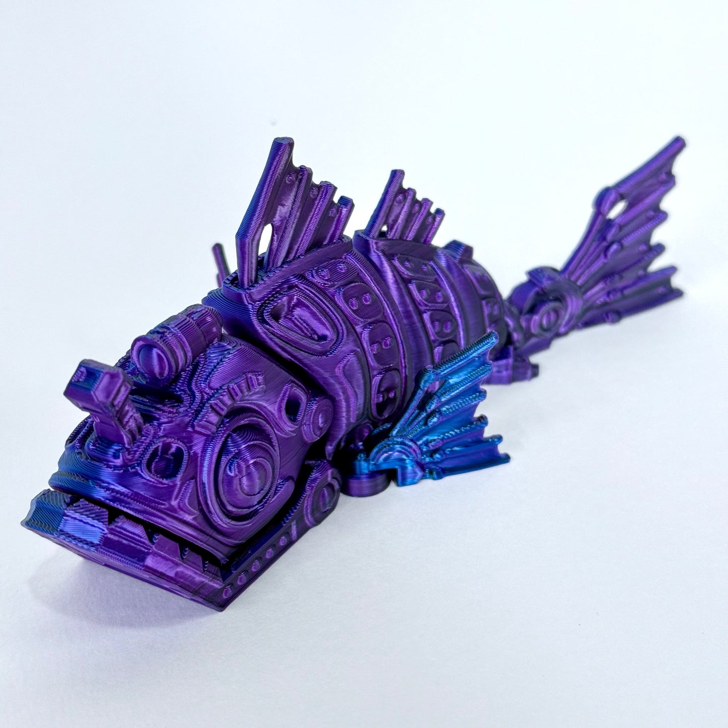 Cyber Fish | 3D Printed Articulating Futuristic Figure